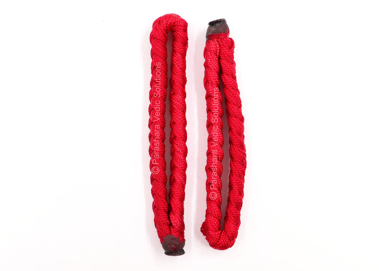 ARKAM Hanuman Kavach/Hanuman Raksha Kavach/Hanuman Raksha Sutra/Red Thread Kavach Bracelet - Set of 2 - Retail Maharaj