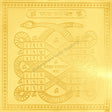Arkam Kaalsarp Yantra / Kaal Sarp Yantra - Gold Plated Copper - (4 x 4 inches, Golden) - Retail Maharaj