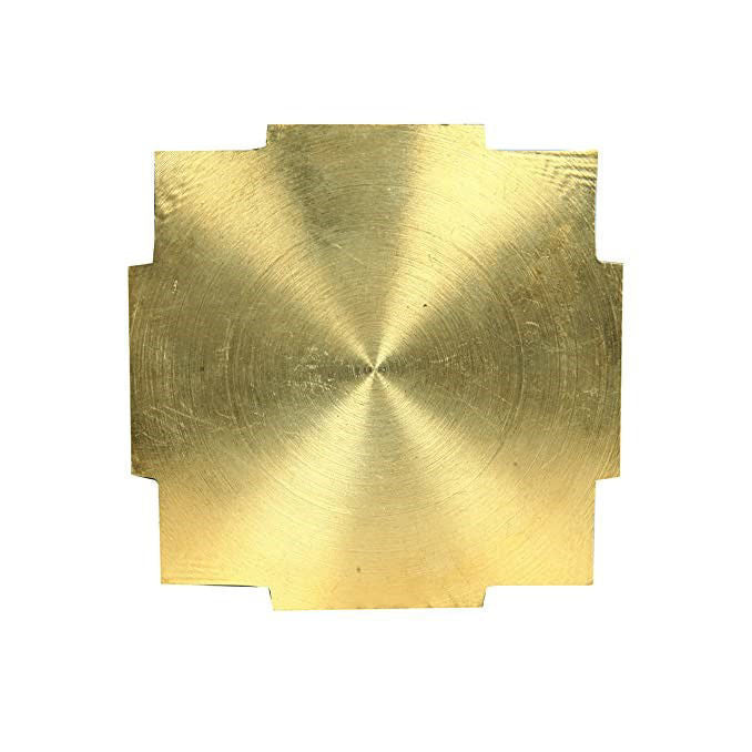 ARKAM Brass Meru Shri Yantra/Brass Meru Shree Yantra/Brass Meru Yantra - Solid/ 3D Meru Shri Yantra (6x6 inches) - Retail Maharaj