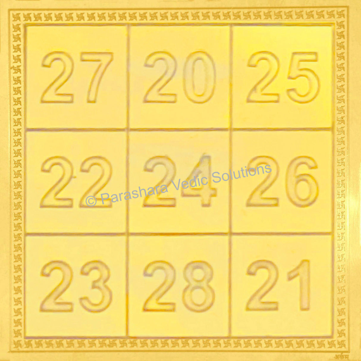Arkam Kuber Card of Abundance/Kubera Card Yantra for Wallet/Kuber Yantra for Wallet - Gold Plated Copper - (2 x 2 inches, Golden)