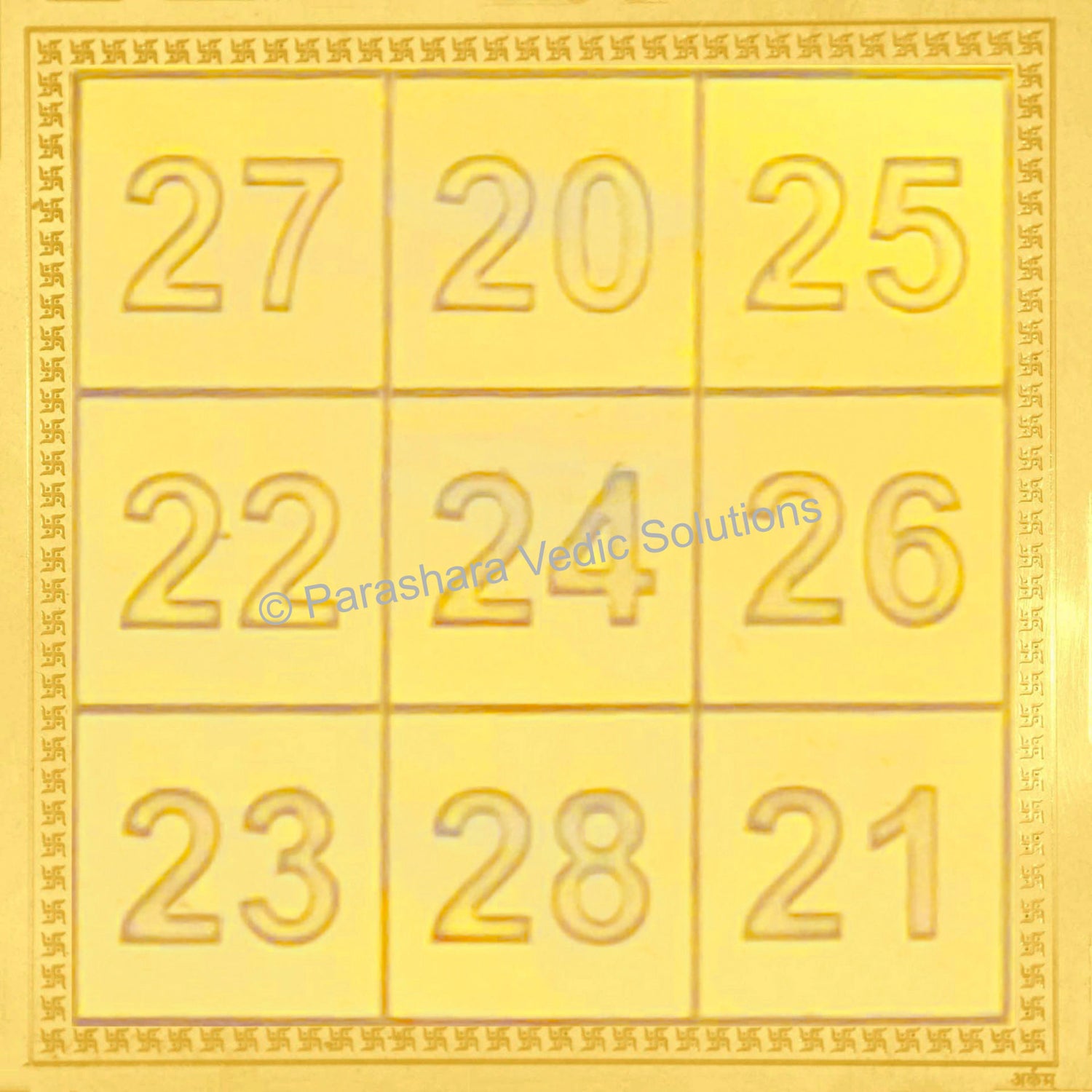 Arkam Kuber Card of Abundance/Kubera Card Yantra for Wallet/Kuber Yantra for Wallet - Gold Plated Copper - (2 x 2 inches, Golden)