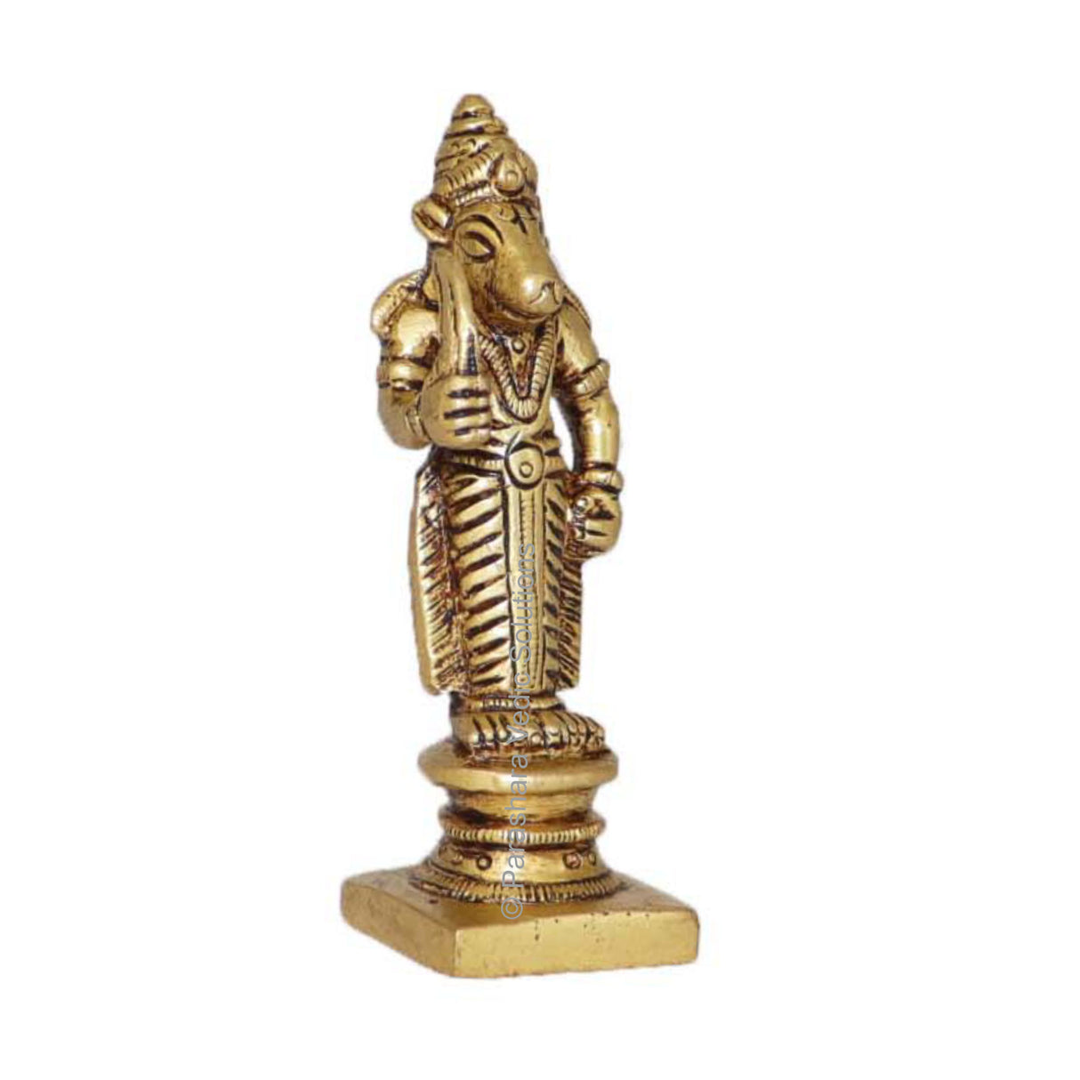 Arkam Brass Kalki Murti / Kaalki Idol / Pital Vishnu Kalki Avatar Statue - Antique Brass For Home / Temple / Office (Height: 7.8 cm, Weight: 120 gms) - Retail Maharaj