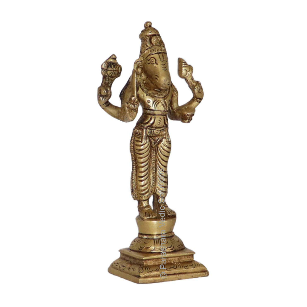 Arkam Brass Kalki Murti / Kaalki Idol / Pital Vishnu Kalki Avatar Statue - Antique Brass For Home / Temple / Office (Height: 14.7 cm, Weight: 420 gms) - Retail Maharaj