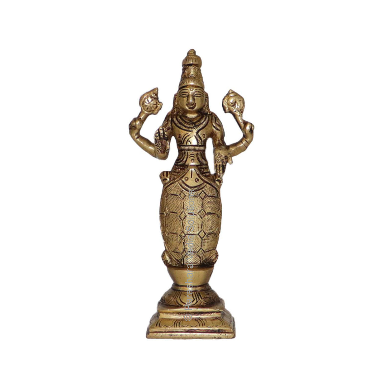 Arkam Brass Kurma Murti / Koorma Idol / Pital Vishnu Kurma Avatar Statue - Antique Brass For Home / Temple / Office (Height: 15.2 cm, Weight: 470 gms) - Retail Maharaj