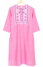 Jamdani Cotton Kameez – Pink - Retail Maharaj