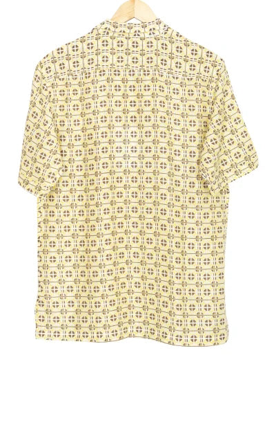 Printed Cotton Shirt – Yellow - Retail Maharaj