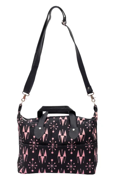 Printed Leather Canvas Hand Bag - Retail Maharaj