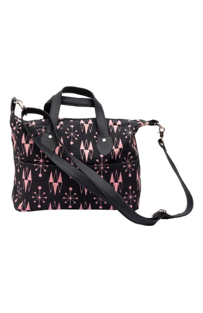 Printed Leather Canvas Hand Bag - Retail Maharaj