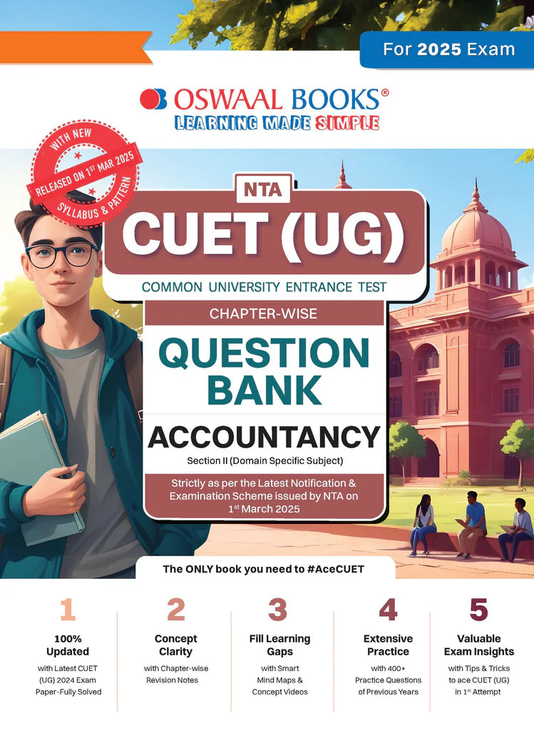 NTA CUET (UG) Chapterwise Question Bank Accountancy (For 2025 Exam) - Retail Maharaj