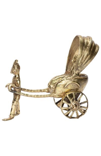 Dokra Home Decor – Handpulled Rickshaw - Retail Maharaj