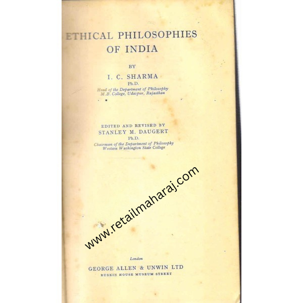 Ethical Philosophies of India 1st edition - Retail Maharaj