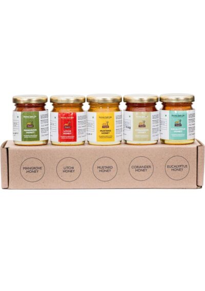 Sundarban Honey Quintet (Mangrove, Litchi, Mustard, Coriander, Eucalyptus) - Retail Maharaj