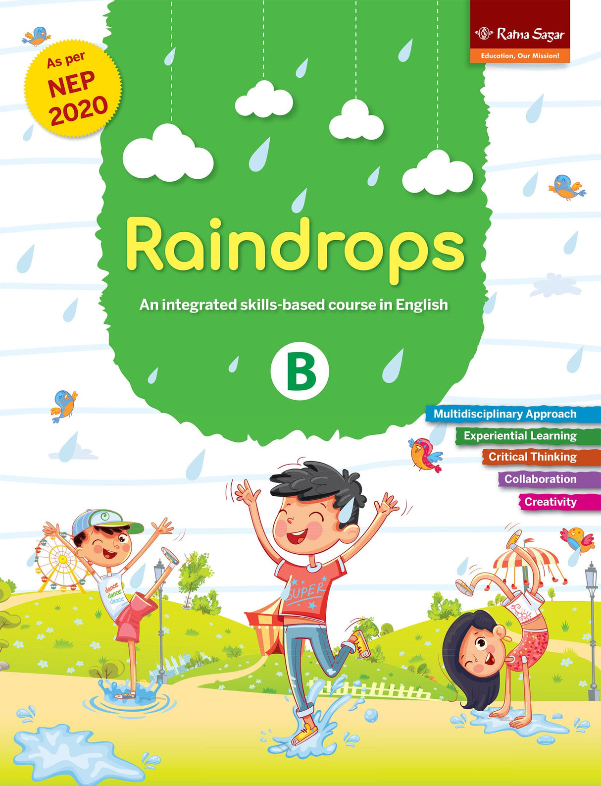 Raindrops Mcb Book B Nep 2020 Main Course Book For Class Ukg - Retail Maharaj