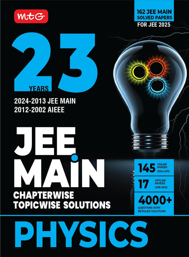 23 Years Jee Main Chapterwise Topicwise (2024-2002) Previous Years Solved Question Papers (Pyqs) Physics - Retail Maharaj
