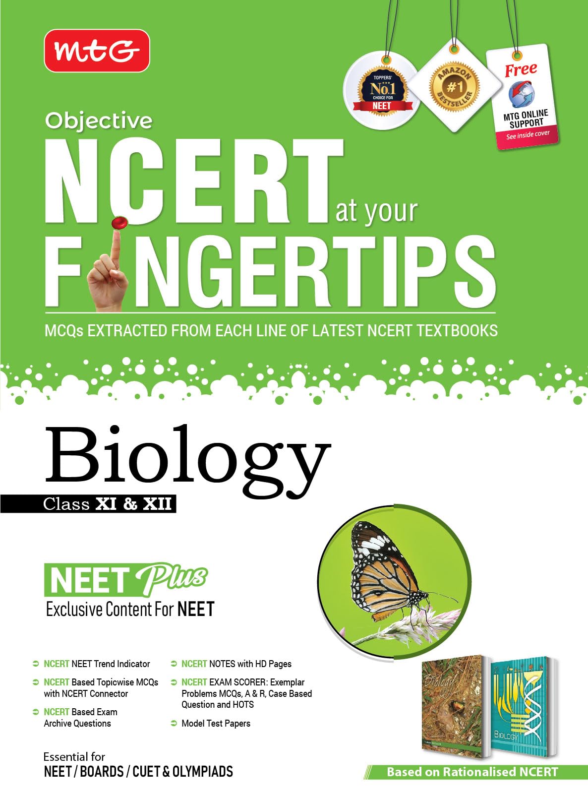 Objective Ncert At Your Fingertips Biology - Ncert Neet Trend Indicator, Notes With Hd Pages, Exam Archive & Mcqs | Neet Books (Based On Ncert Latest Pattern For 2025 Exam) - Retail Maharaj