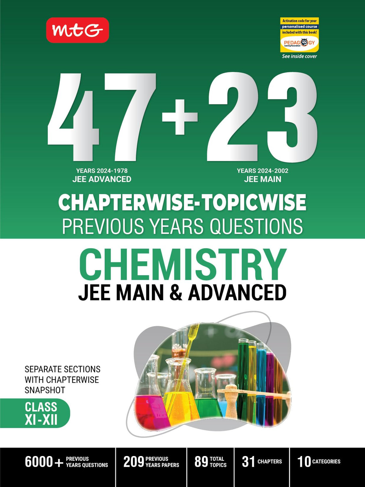 47 + 23 Years Jee Main (2024-2002) And Jee Advanced (2024-1978) Chapter-Wise Topic-Wise Previous Years Solved Question Papers Chemistry Book – Jee Pyq Question Bank For 2025 Exam - Retail Maharaj
