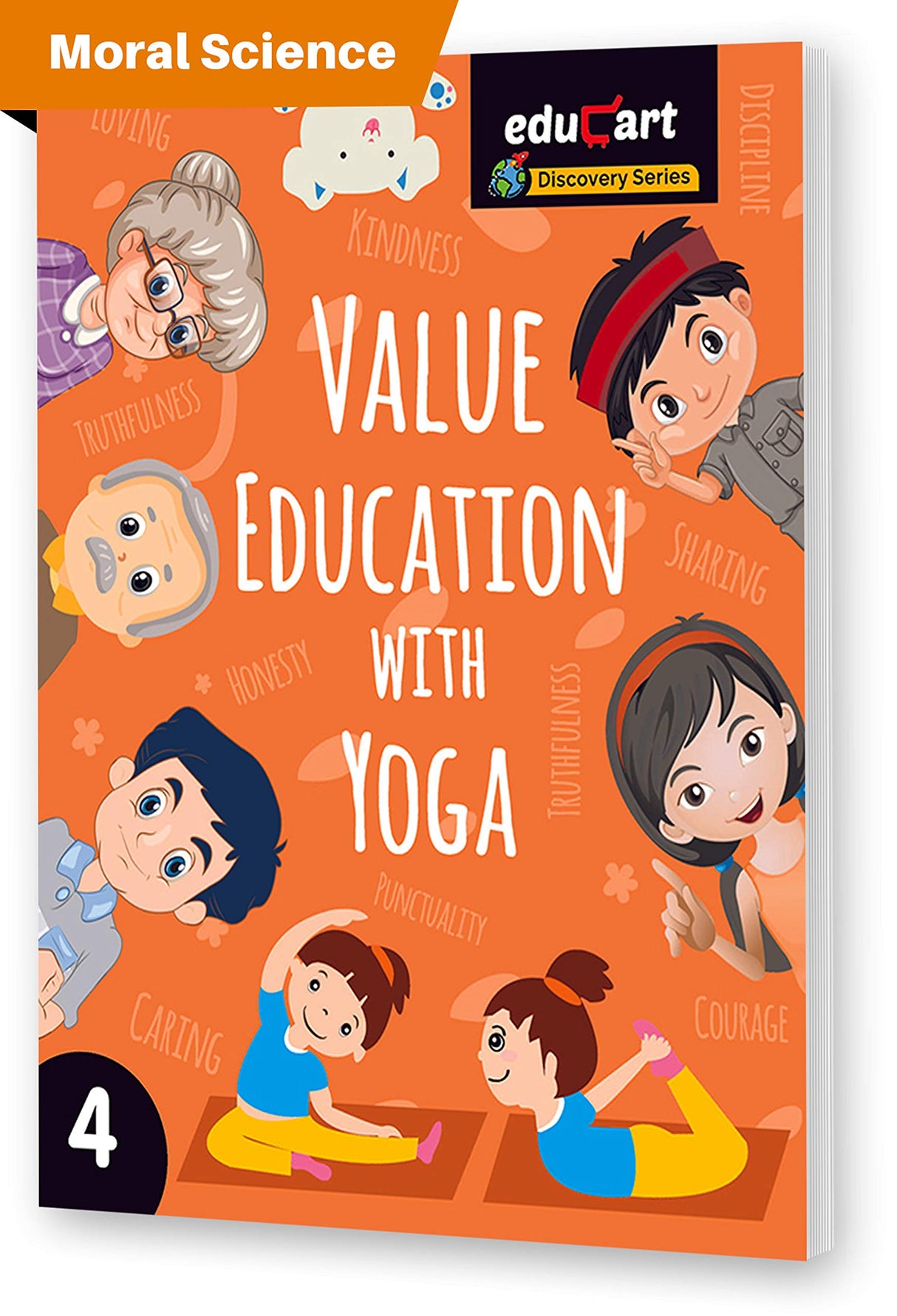 Educart Moral Science Value Education With Yoga Textbook For Class 4 - Retail Maharaj