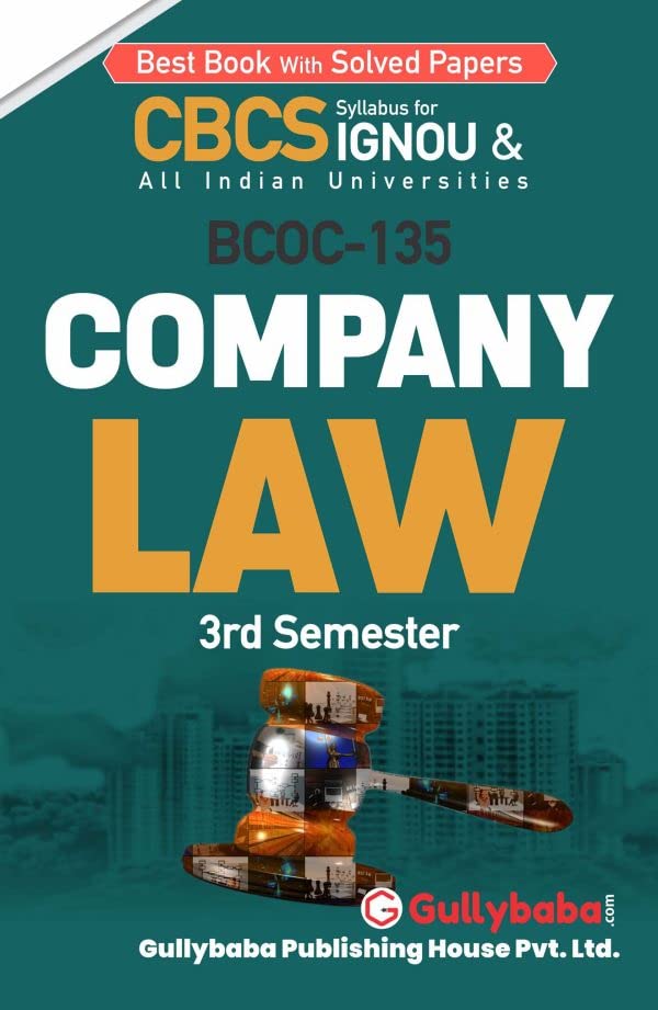 Gullybaba Ignou Bcomg 3rd Sem Bcoc-135 Company Law - Retail Maharaj