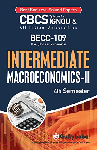 Gullybaba Ignou Ba Honours 4th Sem Becc-109 Intermediate Macroeconomics-II - Retail Maharaj