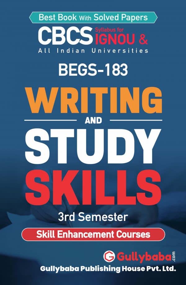 Gullybaba Ignou Bscg 3rd Sem Begs-183 Writing And Study Skills - Retail Maharaj