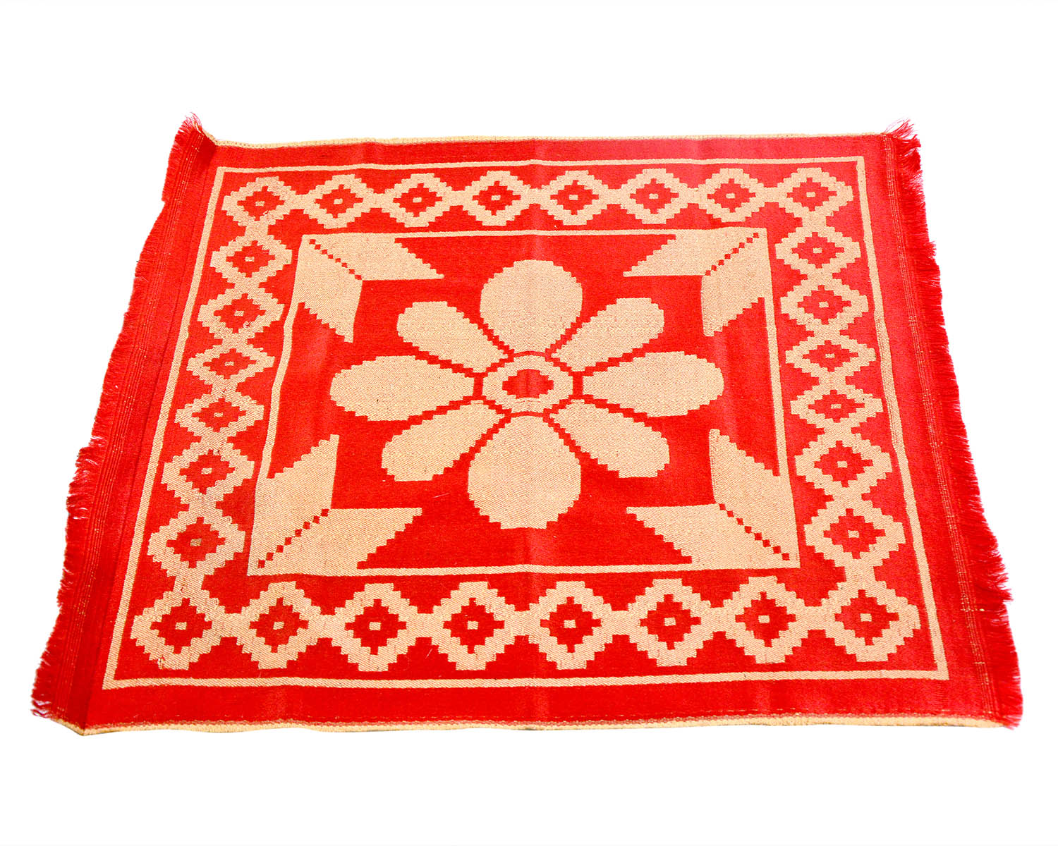Puja Asan for Sitting (Design - 1) – Comfortable Prayer Mat - Retail Maharaj