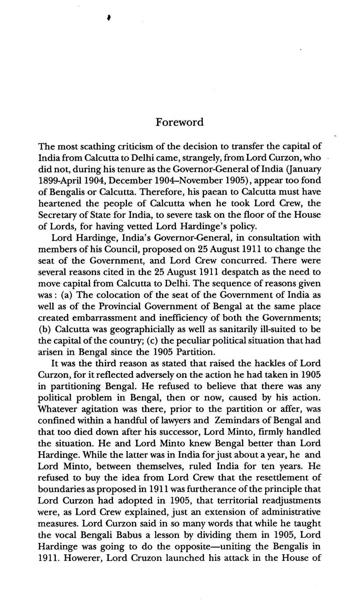 Transfer Of Capital: Calcutta To Delhi - Retail Maharaj