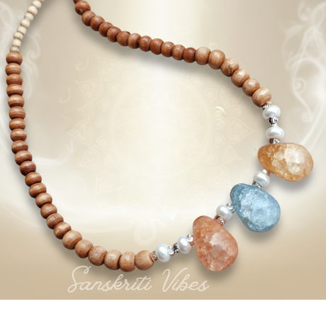 Original Crystal with Tulsi Kanthi Design Mala – Premium Crystal Beads with Tulsi, Spiritual & Elegant - Retail Maharaj