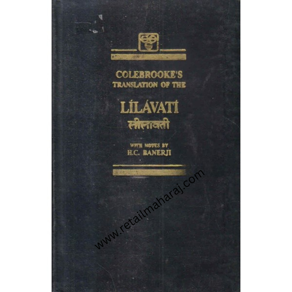colebrookes translation of the lilavati - Retail Maharaj