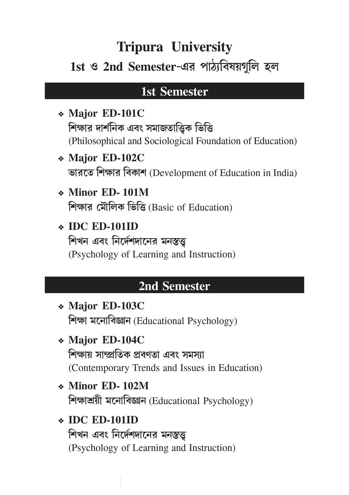 Sikhan Ebong Nirdesdaner Manastatwo (Psychology of Learning and Instruction)_Tripura University_2nd Sem_Interdisciplinary_ED101IOD - Retail Maharaj