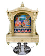 Akshar Deri Ghar Mandir - Sacred Sevan Wood with Natural Polish (37" x 27") - Retail Maharaj