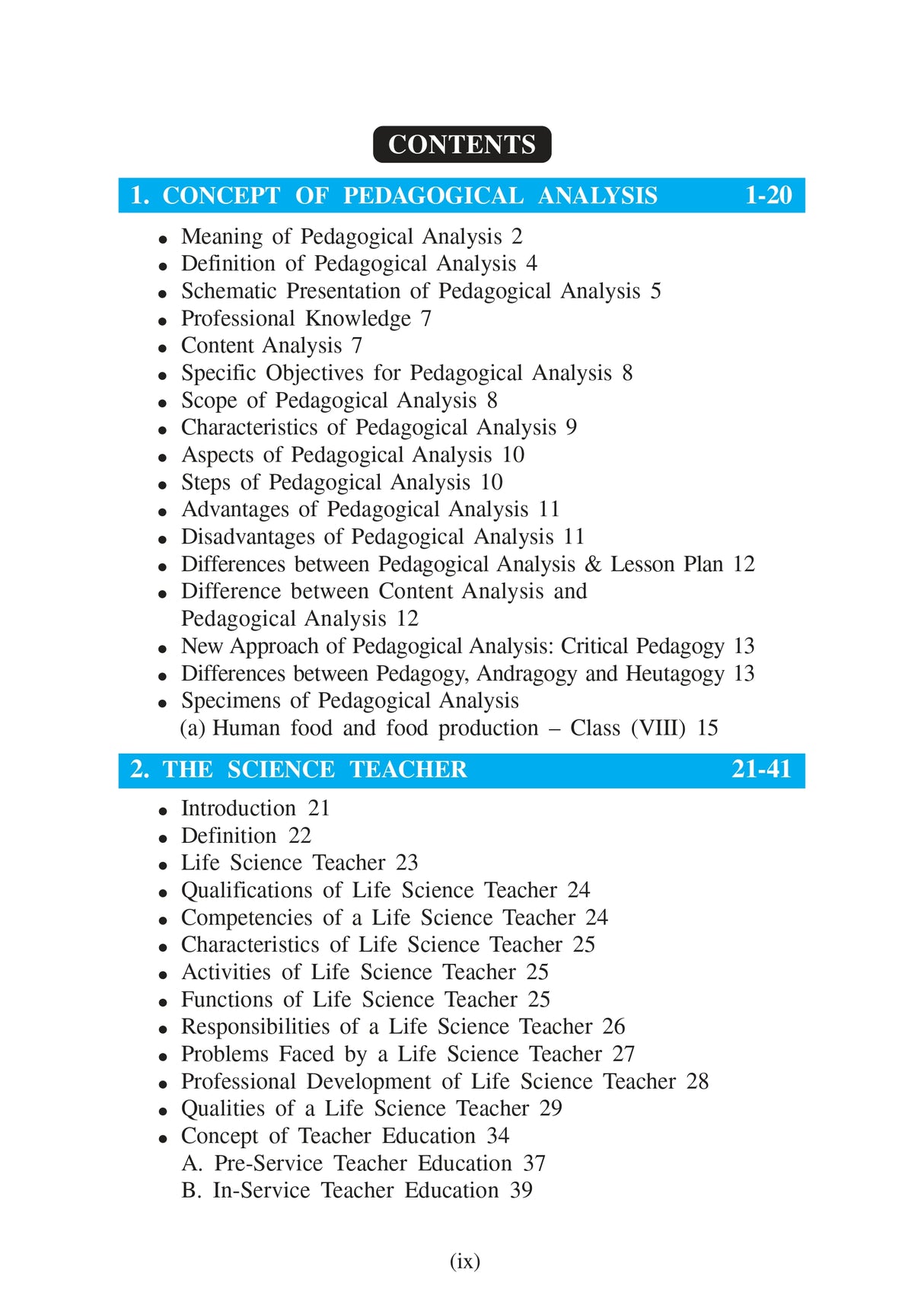 Pedagogy Of Life Science (English Version) Course- VII(B) 3rd Semester - Retail Maharaj