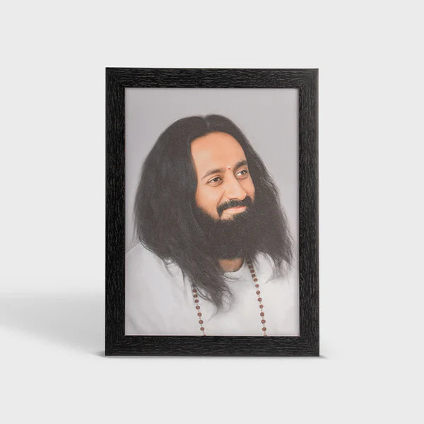 Photo Frame 10 x 14 inch (Sparkle) | Premium Frame featuring Gurudev Sri Sri Ravi Shankar - Retail Maharaj