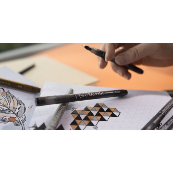 Derwent Graphik Inspire Me Pattern Marker Sketchbook 120 GSM