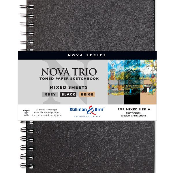 Stillman Birn Trio Nova Series Toned Sketchbook Wirebound
