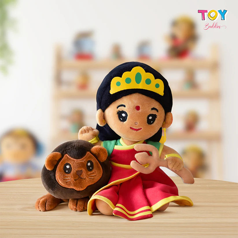 Durga Devi Plush Toy with Mantras - Retail Maharaj