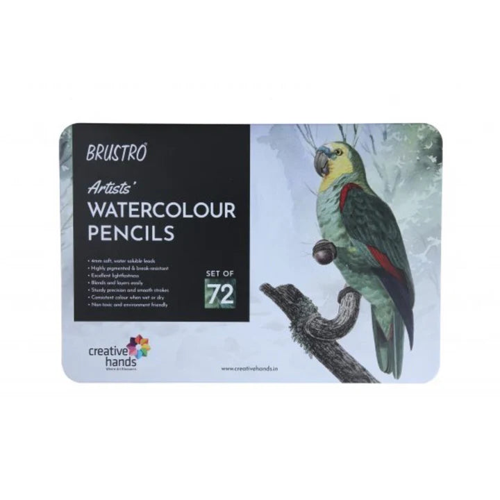 Brustro Artists’ Watercolor Pencils Set of 72 for Professional and Creative Artists - Retail Maharaj