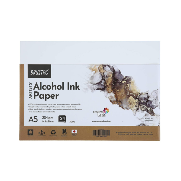 Brustro Artists Alcohol Ink Paper 234 GSM / 300 Micron – A5, A4 & A3