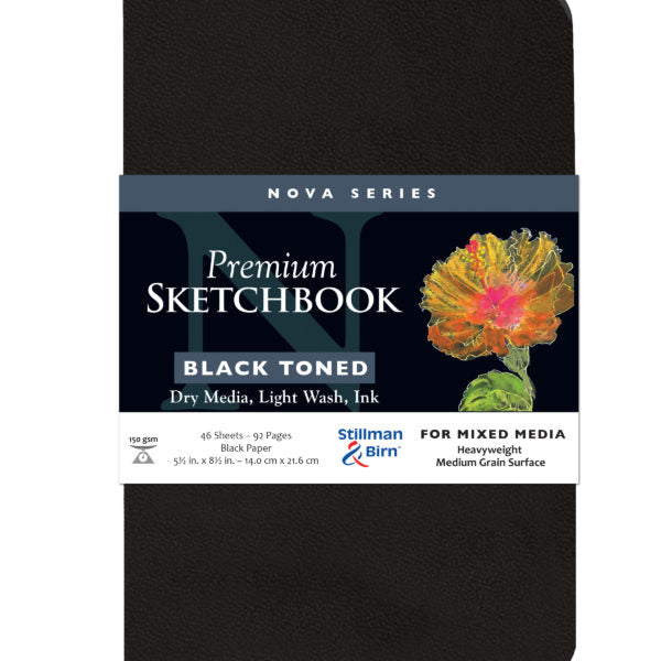Stillman and Birn Black Nova Series Sketchbook for Mixed Media and Ink