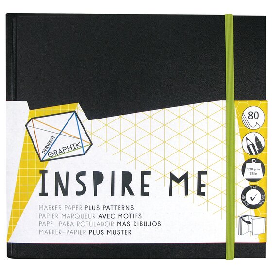 Derwent Graphik Inspire Me Pattern Marker Sketchbook 120 GSM