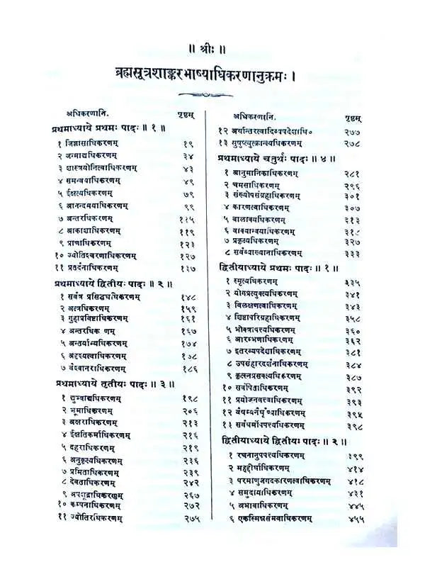 ब्रह्मसूत्रशाङ्करभाष्यम्  Brahmasutrashankarbhashyam (set of 2 Vol.) - Retail Maharaj