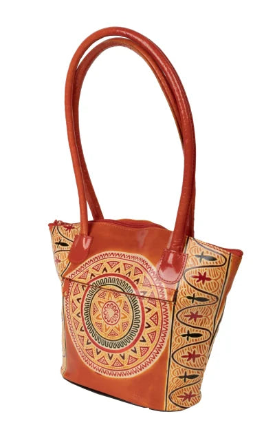Shantiniketan Leather Ladies Handbag - Retail Maharaj