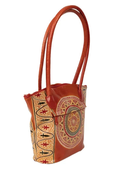 Shantiniketan Leather Ladies Handbag - Retail Maharaj