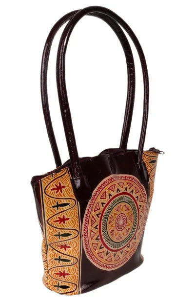 Shantiniketan Leather Ladies Handbag - Retail Maharaj