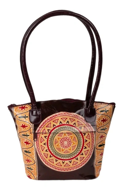 Shantiniketan Leather Ladies Handbag - Retail Maharaj