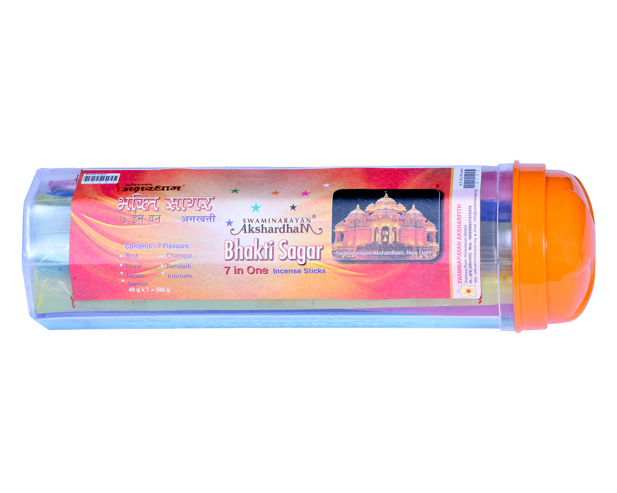 Bhakti Sagar: 7-in-1 (40 gm per bag) 9" Stick | Plastic Container