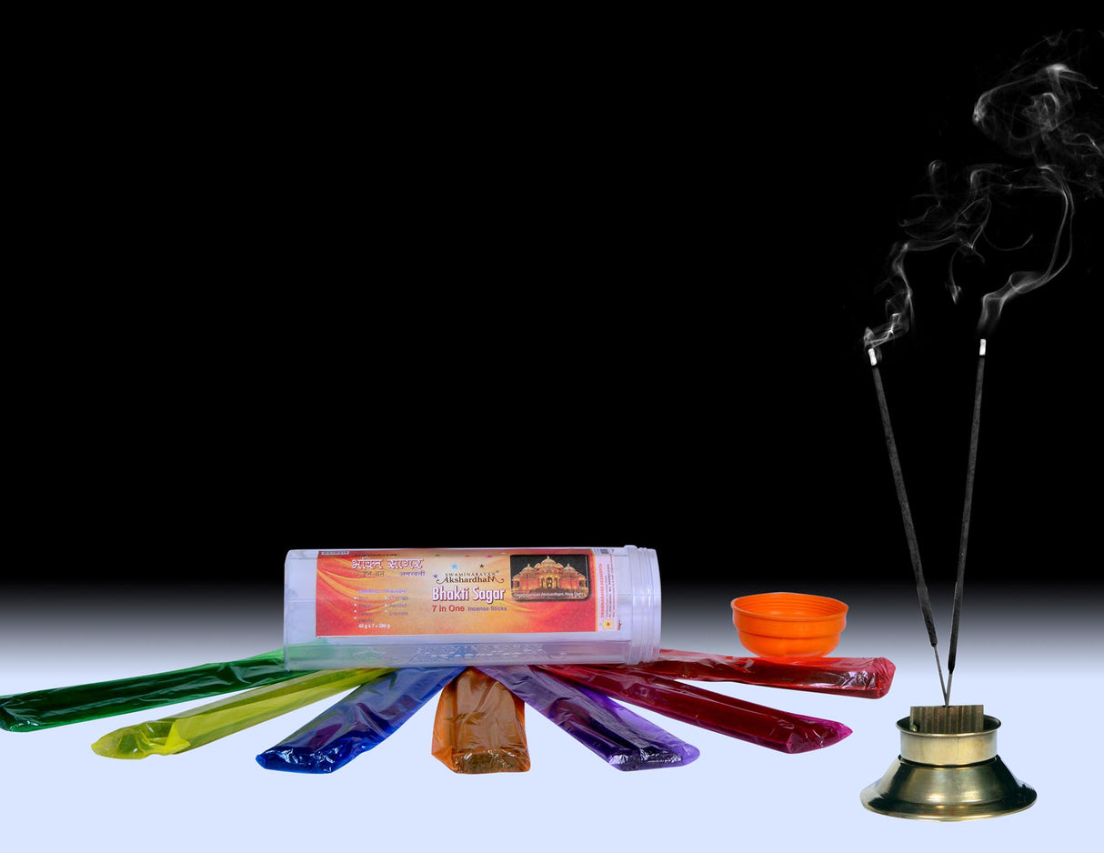 Bhakti Sagar: 7-in-1 (40 gm per bag) 9" Stick | Plastic Container
