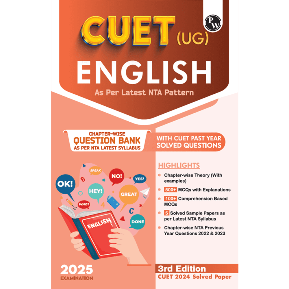 CUET (UG) English 2025 Chapterwise & Topicwise Question Bank with Past Year Questions and Mock Test - Retail Maharaj