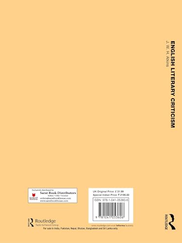 English Literary Criticism:17th & 18th Centuries - Retail Maharaj