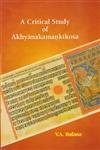 A Critical Study of Akhyanakamankikosa - Retail Maharaj