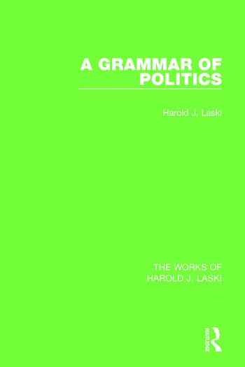 A Grammar of Politics - Retail Maharaj
